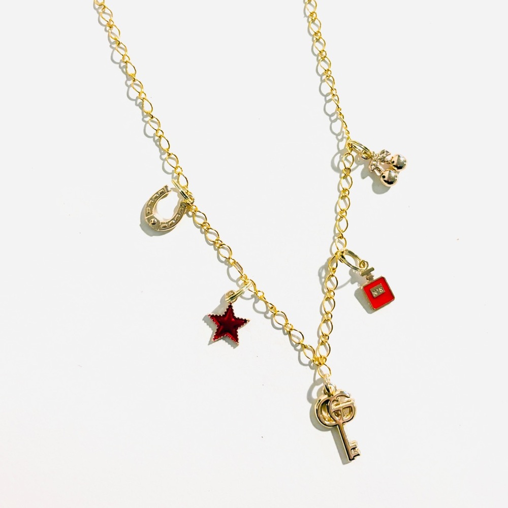 Authentic Repurposed Gucci Charm Necklace